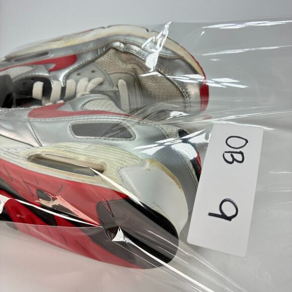 Nike Air Max 90 Icons Bullet Silver Red Running Shoes DX4233-001 Men\'s Size 8.5 main image 5